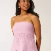 Pullover-Tube-Top im Häkelstil