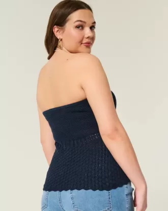 Pullover-Tube-Top im Häkelstil