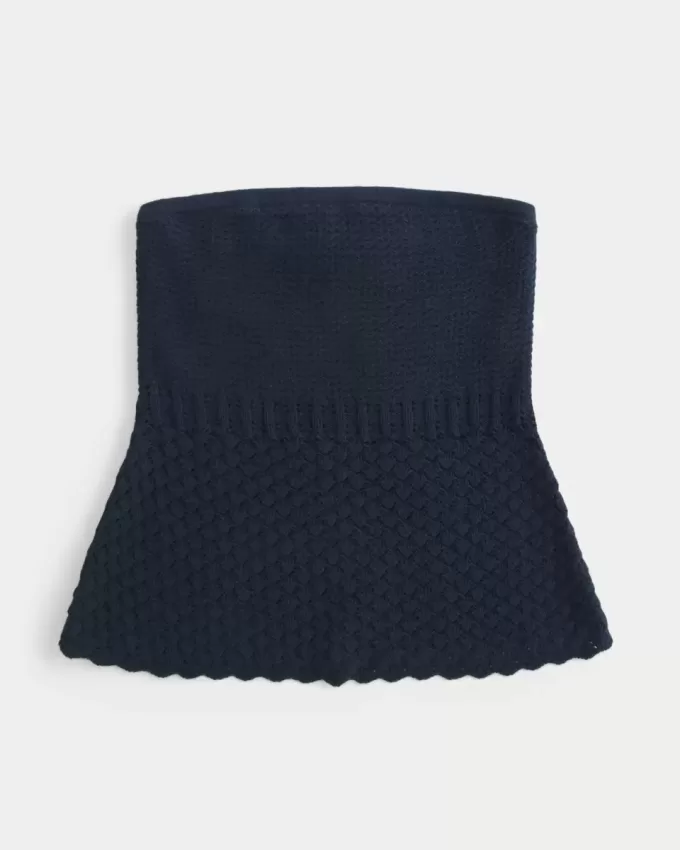 Pullover-Tube-Top im Häkelstil