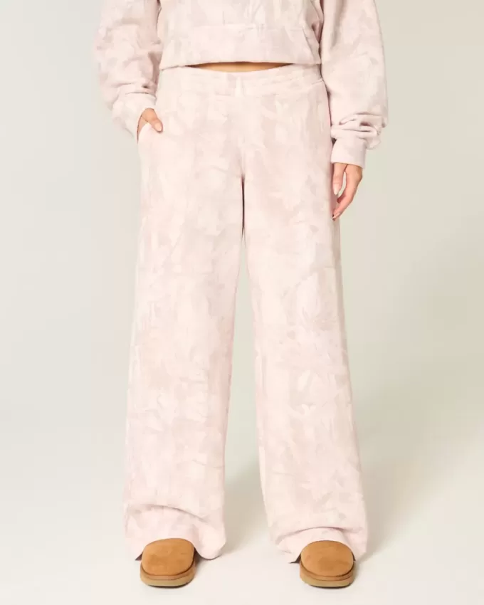 Rosafarbene Baggy-Jogginghose mit Camouflage-Muster Rosafarbene Baggy-Jogginghose mit Camouflage-Muster