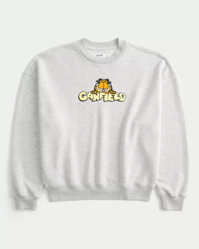 Rundhals-Sweatshirt mit Garfield-Grafik Rundhals-Sweatshirt mit Garfield-Grafik
