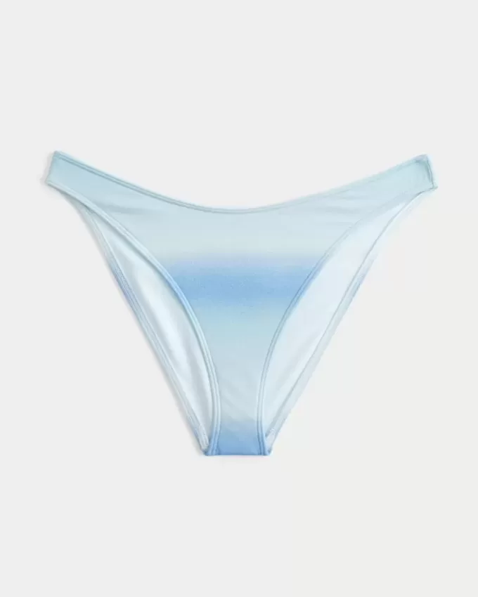 Schimmerndes Cheeky-Bikinihöschen mit hohem Beinausschnitt Schimmerndes Cheeky-Bikinihöschen mit hohem Beinausschnitt