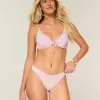 Schimmerndes Cheeky-Bikinihöschen mit hohem Beinausschnitt