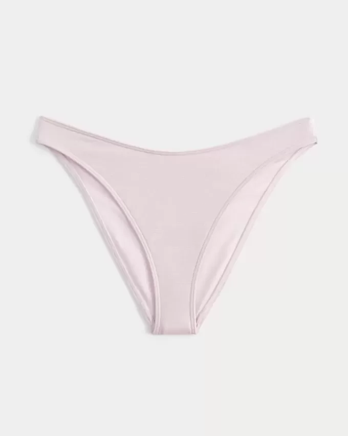 Schimmerndes Cheeky-Bikinihöschen mit hohem Beinausschnitt Schimmerndes Cheeky-Bikinihöschen mit hohem Beinausschnitt