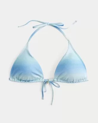 Schimmerndes Multiway-Triangel-Bikinioberteil