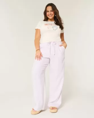 Schlupfhose aus Leinenmischung