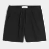 Schlupfshorts aus Leinenmischung bis zur Mitte des Oberschenkels Schlupfshorts aus Leinenmischung bis zur Mitte des Oberschenkels