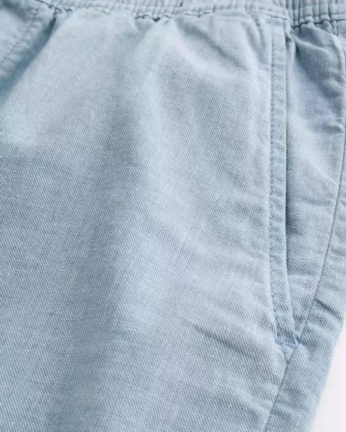 Schlupfshorts aus Leinenmischung bis zur Mitte des Oberschenkels