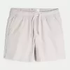 Schlupfshorts aus Leinenmischung bis zur Mitte des Oberschenkels