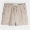 Schlupfshorts mit Hummermuster bis zur Mitte des Oberschenkels Schlupfshorts mit Hummermuster bis zur Mitte des Oberschenkels