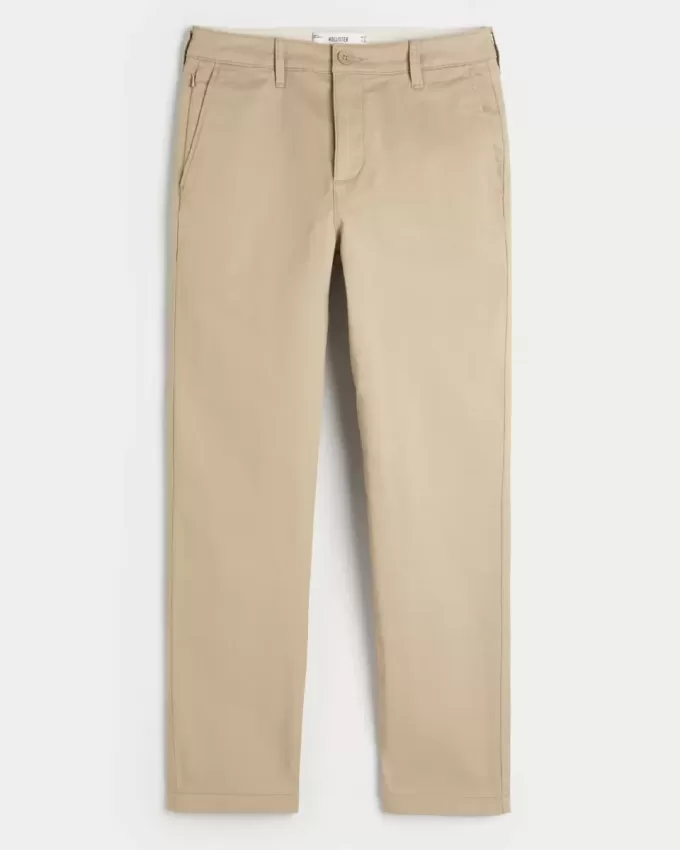 Schmale, gerade Chinohose