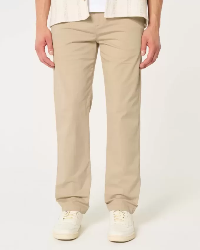 Schmale, gerade Chinohose
