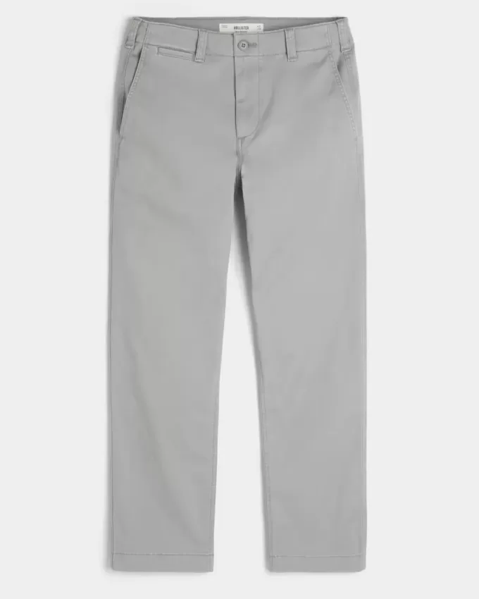 Schmale, gerade Chinohose