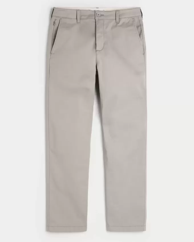 Schmale, gerade Chinohose