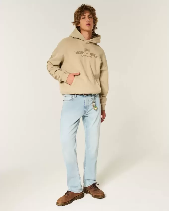 Schmale, gerade Jeans in heller Waschung Schmale, gerade Jeans in heller Waschung