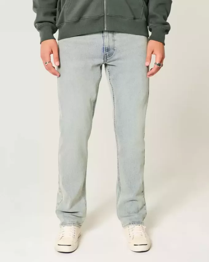 Schmale, gerade Jeans in heller Waschung Schmale, gerade Jeans in heller Waschung