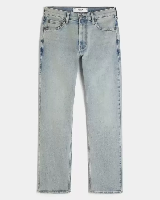 Schmale, gerade Jeans in heller Waschung Schmale, gerade Jeans in heller Waschung