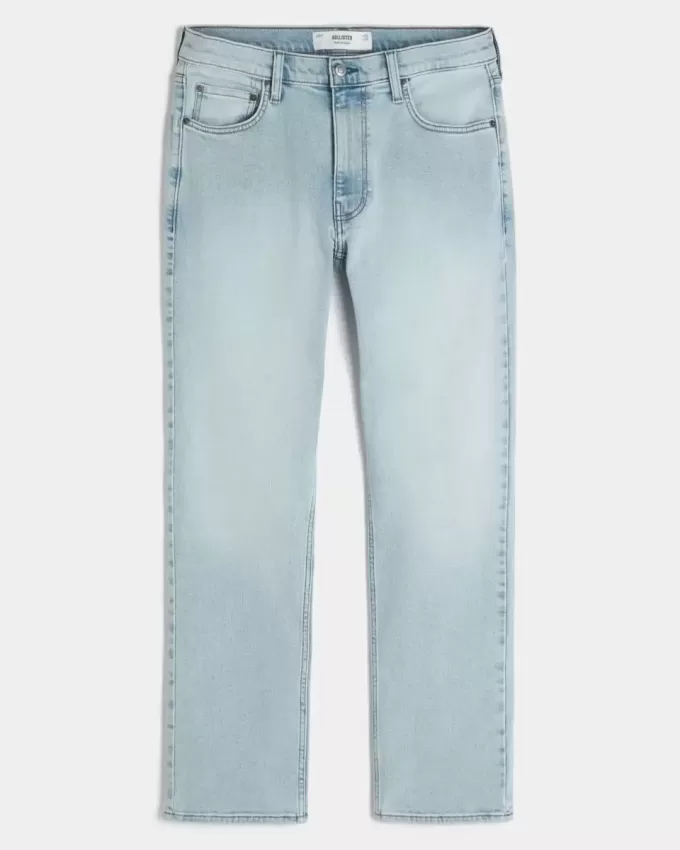 Schmale, gerade Jeans in heller Waschung Schmale, gerade Jeans in heller Waschung