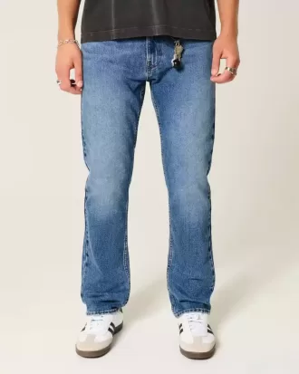 Schmale, gerade Jeans in mittlerer Waschung