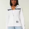 Schmaler gestreifter Kapuzenpullover mit Reißverschluss Schmaler gestreifter Kapuzenpullover mit Reißverschluss