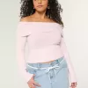 Schulterfreier Pullover Schulterfreier Pullover