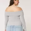 Schulterfreier Pullover Schulterfreier Pullover