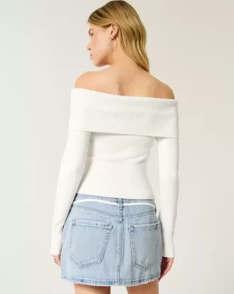 Schulterfreier Pullover