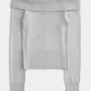 Schulterfreier Pullover Schulterfreier Pullover