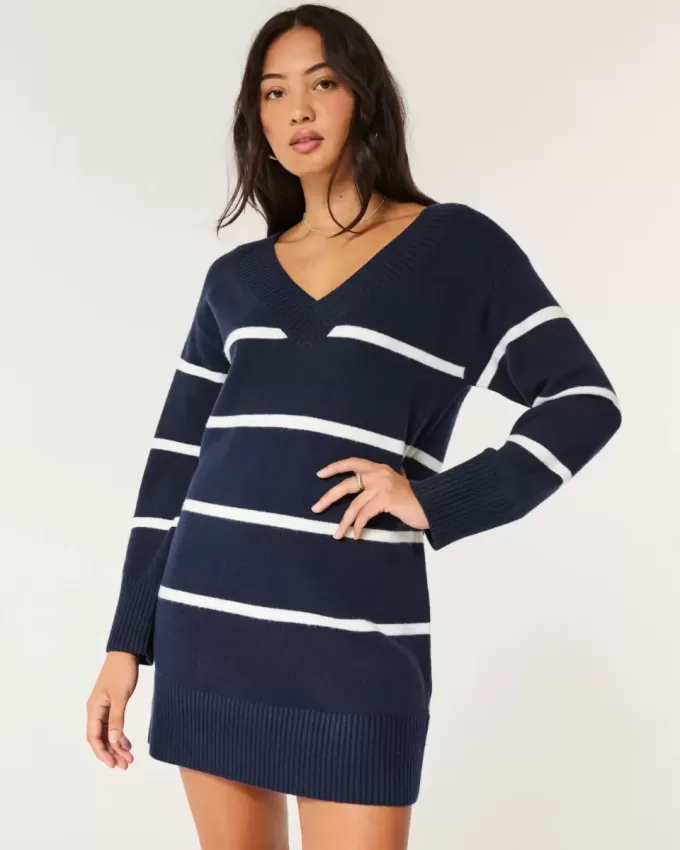 Schulterfreies Jersey-Sweatkleid Schulterfreies Jersey-Sweatkleid