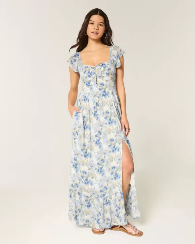 Schulterfreies Maxikleid Schulterfreies Maxikleid