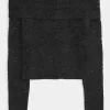 Schulterfreies Oberteil mit durchgehender Spitze Schulterfreies Oberteil mit durchgehender Spitze