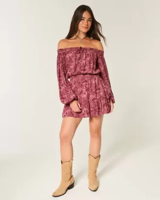 Schulterfreies/offenes gewebtes Kleid
