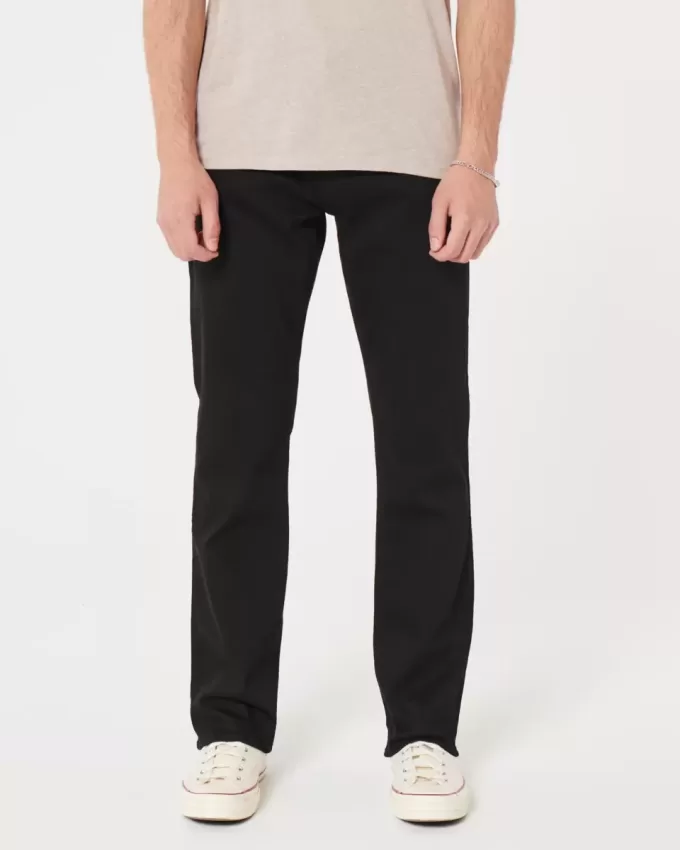 Schwarze Bootcut-Jeans
