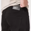 Schwarze Bootcut-Jeans