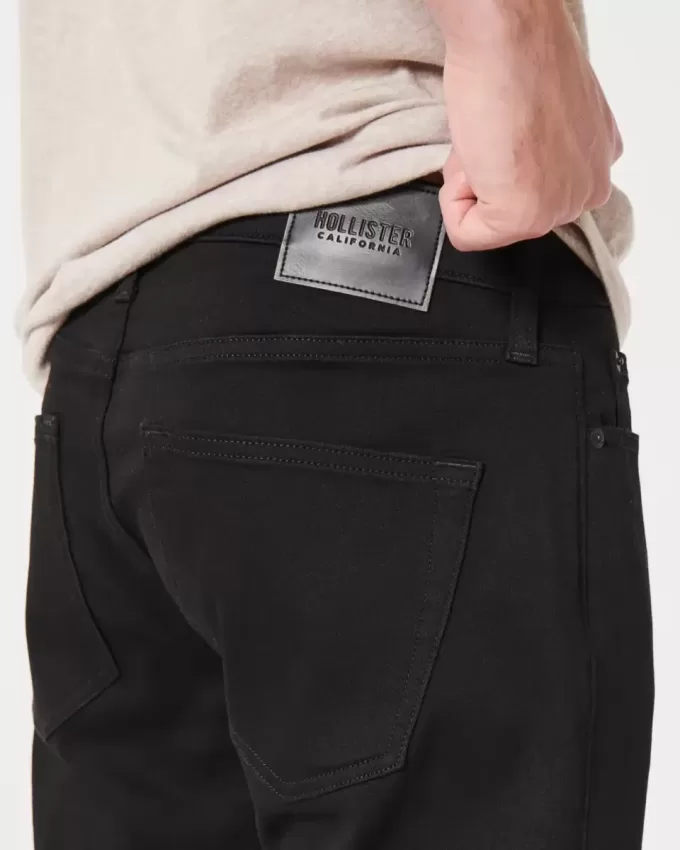 Schwarze Bootcut-Jeans