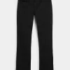 Schwarze Bootcut-Jeans