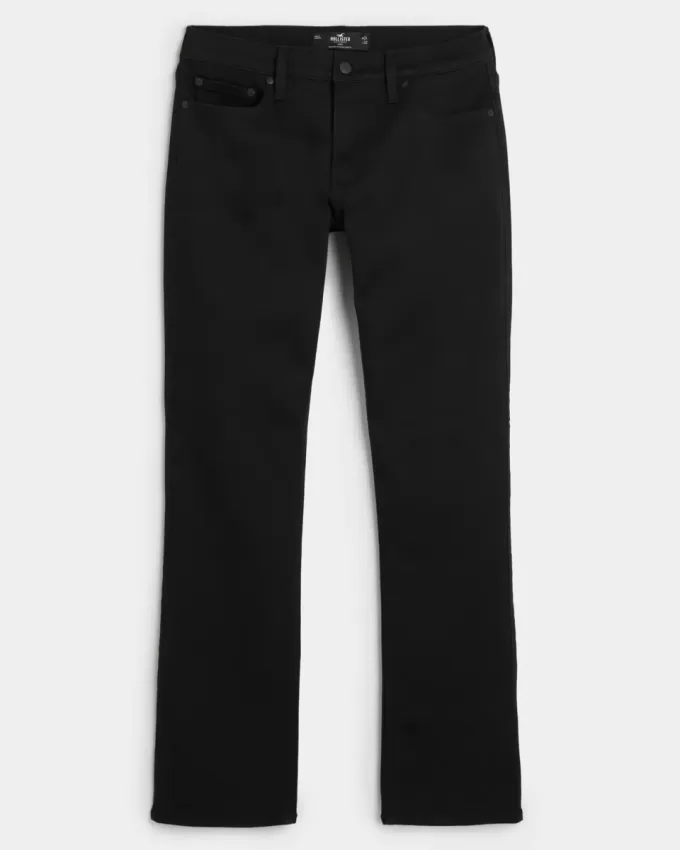 Schwarze Bootcut-Jeans