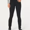 Schwarze Super Skinny Jeans mit niedrigem Bund Schwarze Super Skinny Jeans mit niedrigem Bund