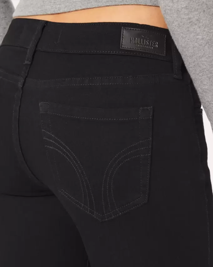 Schwarze Super Skinny Jeans mit niedrigem Bund Schwarze Super Skinny Jeans mit niedrigem Bund