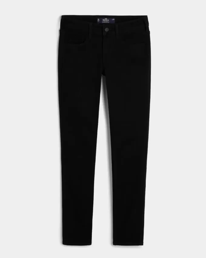 Schwarze Super Skinny Jeans mit niedrigem Bund Schwarze Super Skinny Jeans mit niedrigem Bund