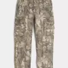 Schwere, lockere Cargohose mit Camouflage-Muster Schwere, lockere Cargohose mit Camouflage-Muster