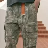 Schwere, lockere Cargohose mit Camouflage-Muster Schwere, lockere Cargohose mit Camouflage-Muster