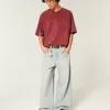 Schweres Baggy Crop Varsity Football-T-Shirt mit Grafik Schweres Baggy Crop Varsity Football-T-Shirt mit Grafik