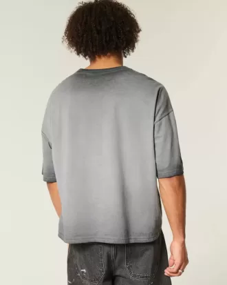 Schweres Rundhals-T-Shirt