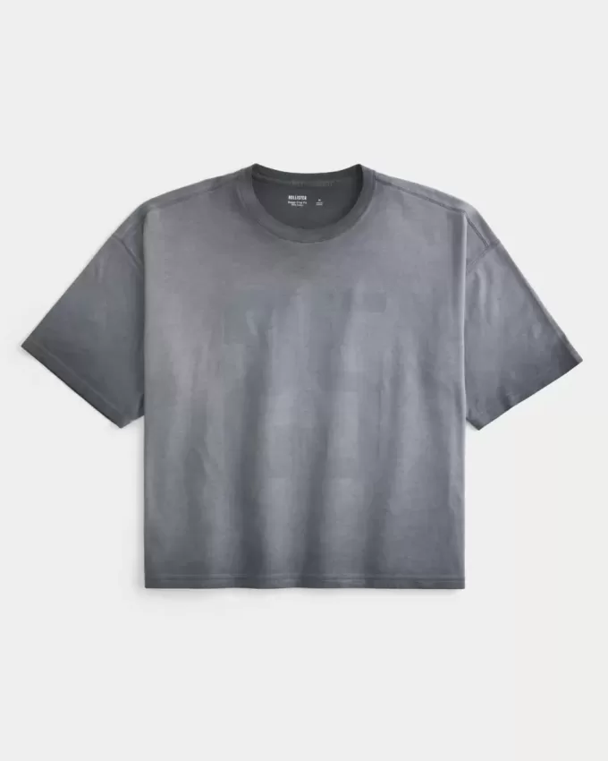 Schweres Rundhals-T-Shirt Schweres Rundhals-T-Shirt