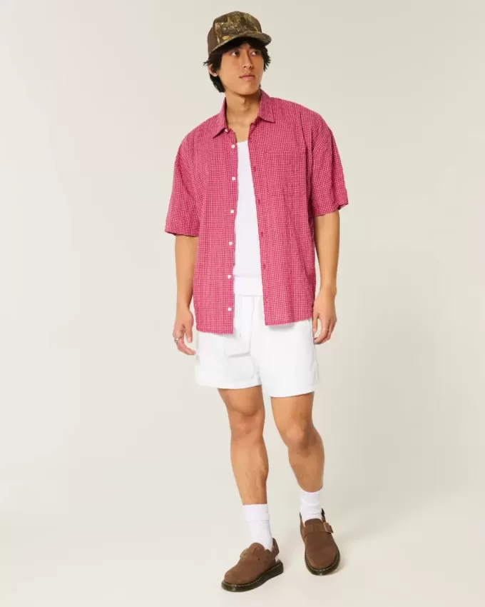 Seersucker-Shorts