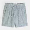 Seersucker-Shorts über dem Knie