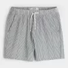 Seersucker-Shorts zum Überziehen bis zur Mitte des Oberschenkels