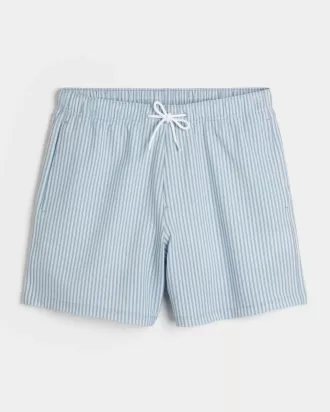 Seersucker Volley Badehose bis zur Mitte des Oberschenkels