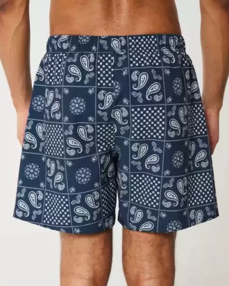 Seersucker Volley Badehose bis zur Mitte des Oberschenkels